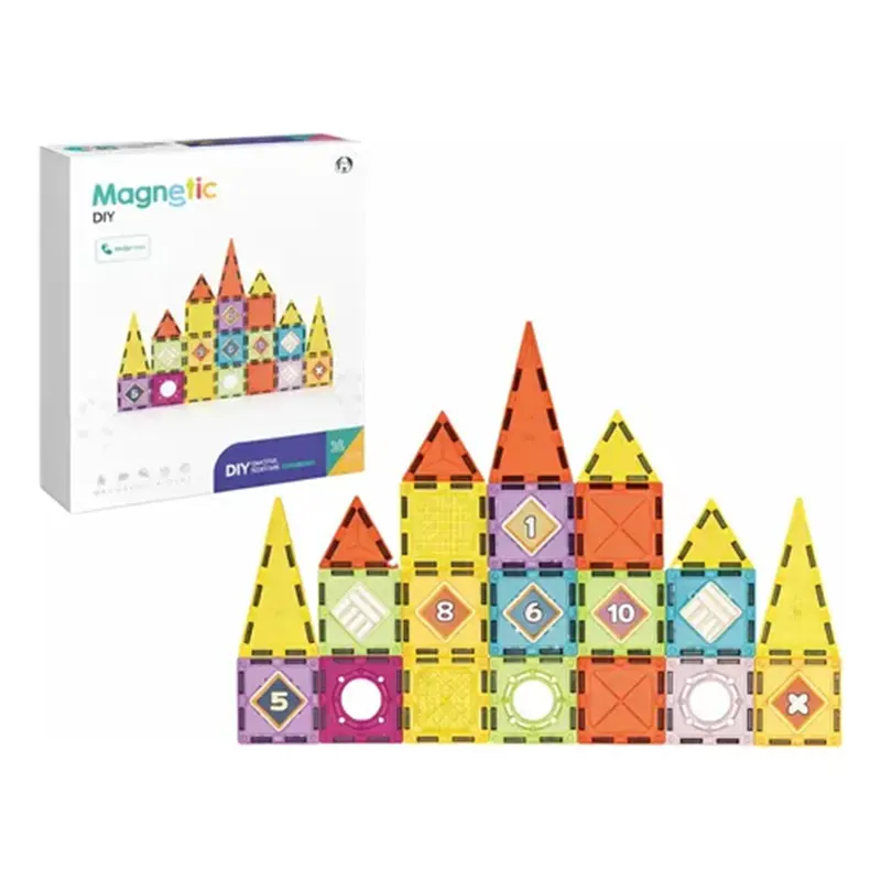 اسباب بازی کاشی مغناطیسی 38 تکه کد CH1308
