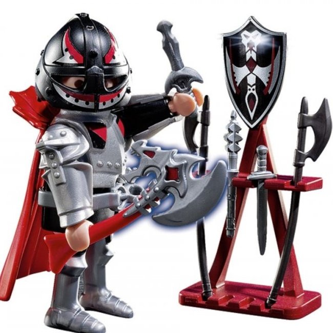 ساختني پلي موبيل مدل knight with weapons and stand 5409