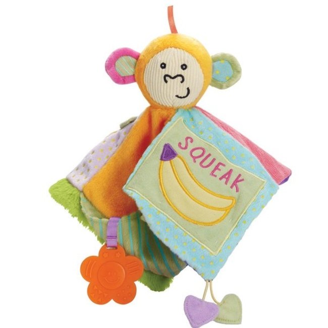 دندان گیر حوله ای میمون مدل Peek-Squeak Busy Monkey