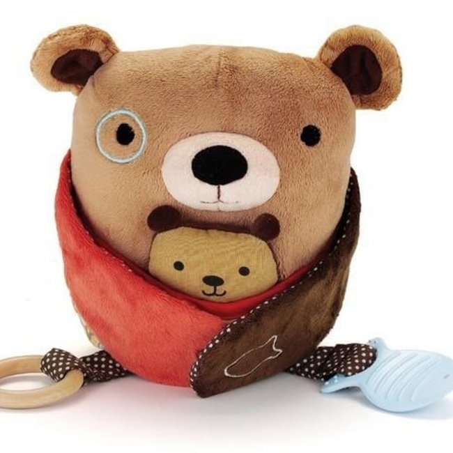عروسک جغجغه ای بچه بغل خرس skip hop
