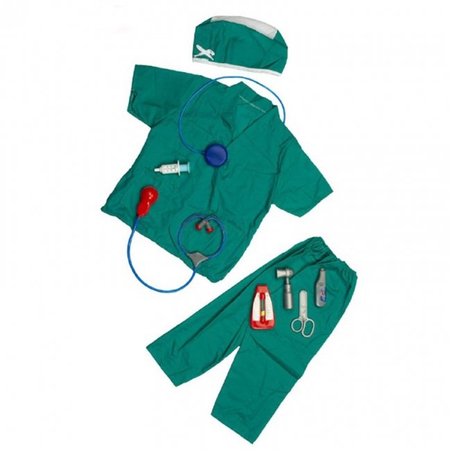 لباس مشاغل کودک طرح پزشک جراح کد 3194