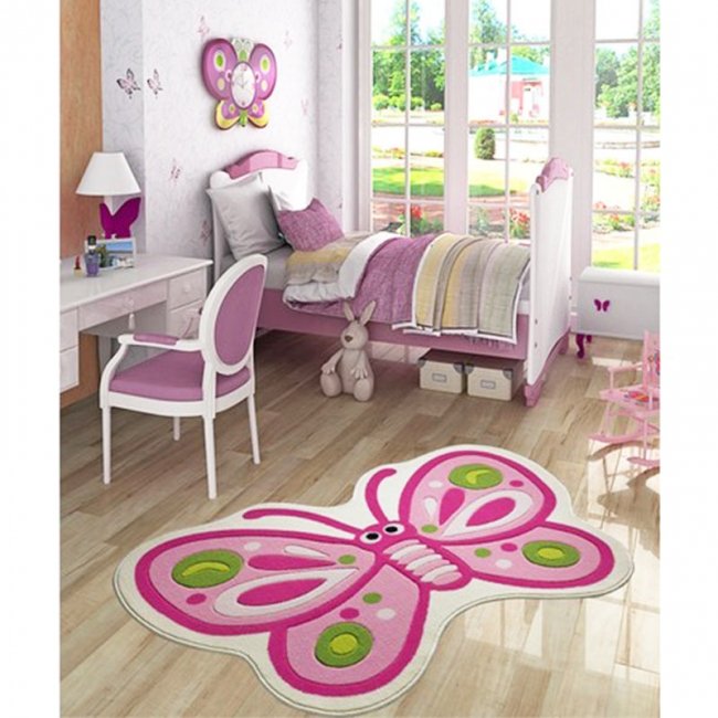 فرش اتاق کودک Confetti طرح پروانه زیبا کد *SYC103*