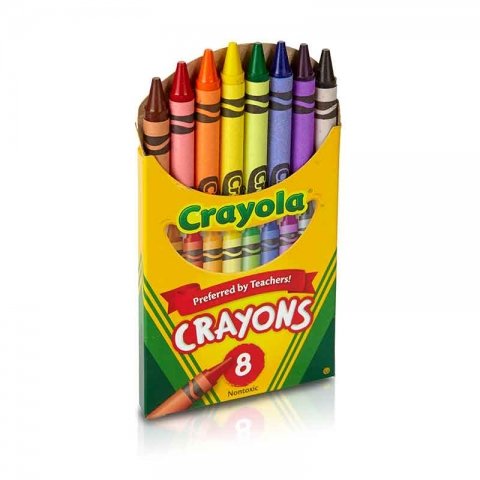 مداد شمعی 8 رنگ کرایولا crayola کد 523008