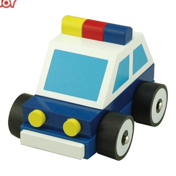 ماشین پلیس چوبی tooky_toys کدtkb153