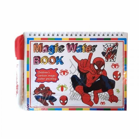 کتاب نقاشی با ماژیک جادویی طرح مرد عنکبوتی کد CD829