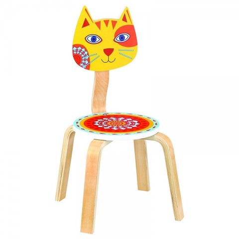 صندلی کودک چوبی مدل گربه کد SD-02-B