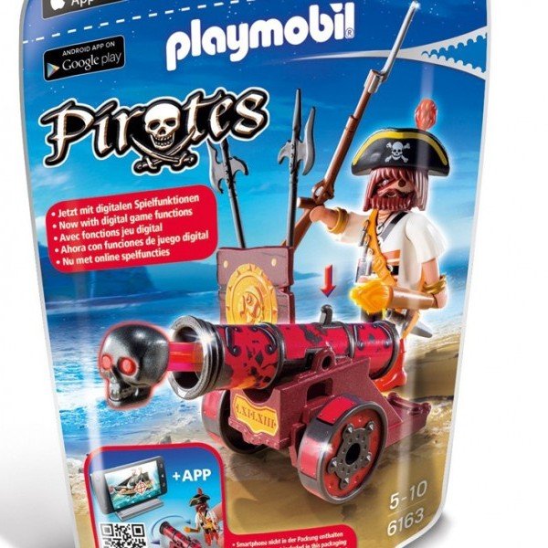PLAYMOBIL Pirates - Red App cannon with pirates کد 6163
