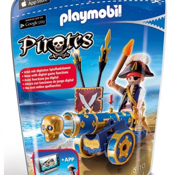 PLAYMOBIL Pirates - Blue App cannon with pirates كد6164