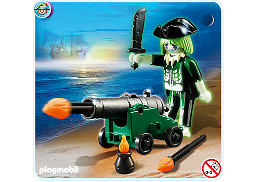 playmobil ghost pirate with cannon کد 4928