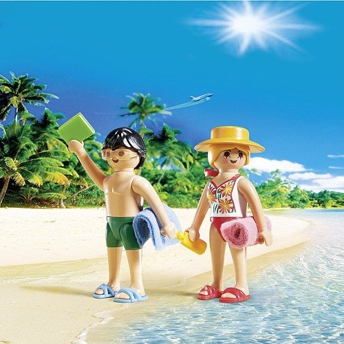 آدمک پلی موبيل مدل Playmobil City Life Beachgoers Duo Pack 5165