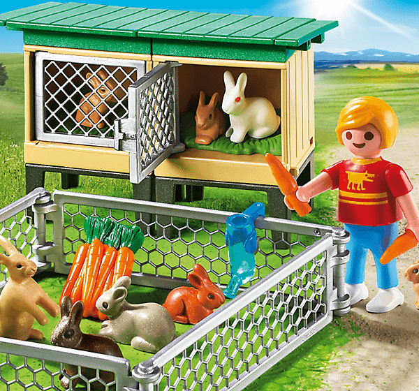 rabbit pen with hutch pm 6140