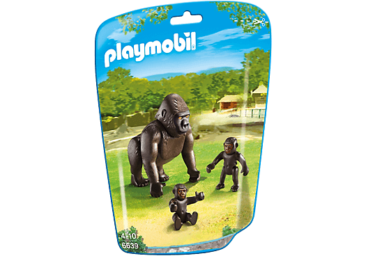 خانواده گوریل جنگل پلی موبيل مدل gorilla with babies pm 6639