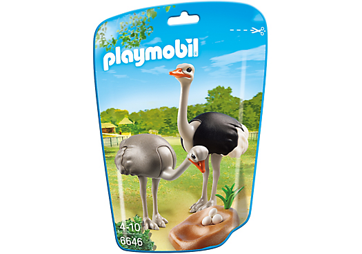 خانواده شتر مرغ پلی موبيل مدل ostriches with nest pm 6646