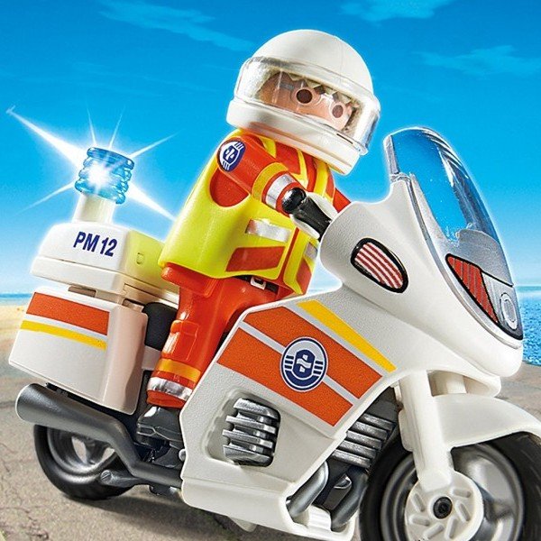 Emergency Motorcycle with Light Building Kit 5544
