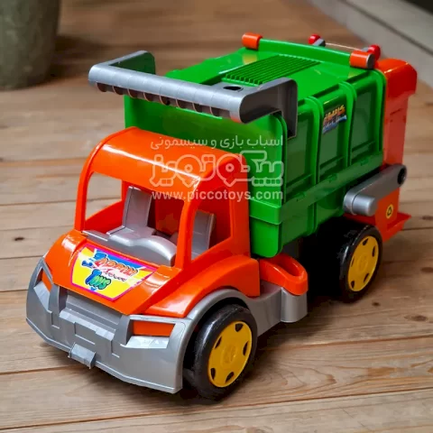کامیون اسباب بازی حمل زباله Trash Truck نارنجی سبز کد 3544F3