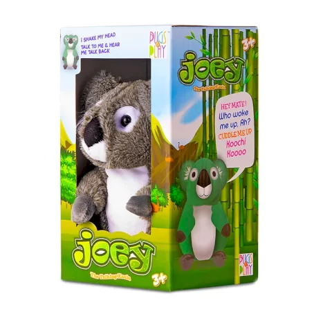 عروسک پولیشی رباتیک مدل Joey کوالا خاکستری موزیکال و سخنگو کد STPAP16