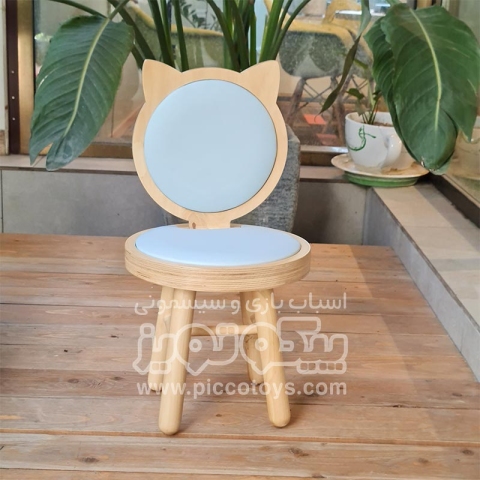 صندلی چوبی کودک طرح گربه کد 4100626