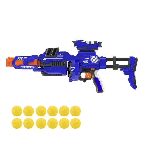 تفنگ اسباب بازی مدل Bullet رنگ آبی P/666/BL