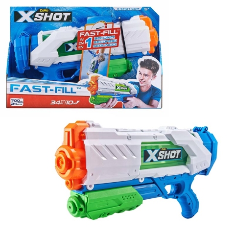 تفنگ آب پاش اسباب بازی آبی مدل X-SHOT کد 56138