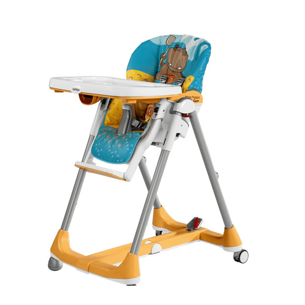 صندلی غذا peg perego مدل  Prima Papa Diner High Chair hippo giallo