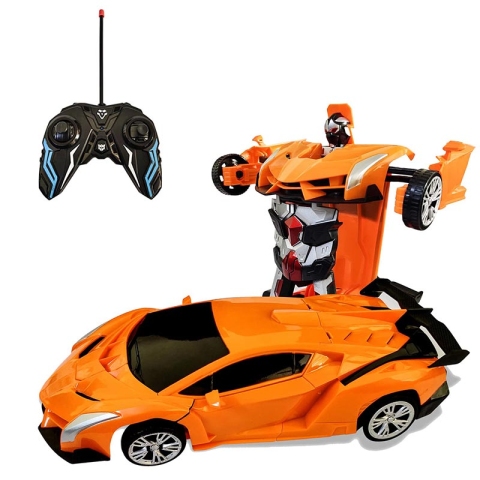 اسباب بازی ماشین تبدیل شونده رنگ نارنجی مدل P/231A/OR