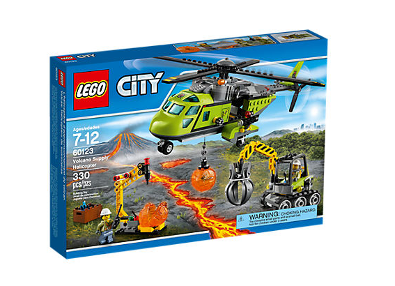 لگو Volcano Supply Helicopter lego کد 60123