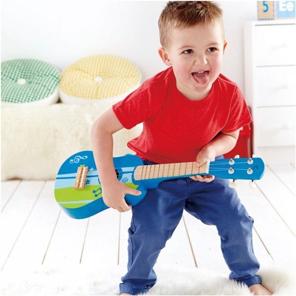 گیتار چوبی کودک مدل Ukulele, blue hape 0317
