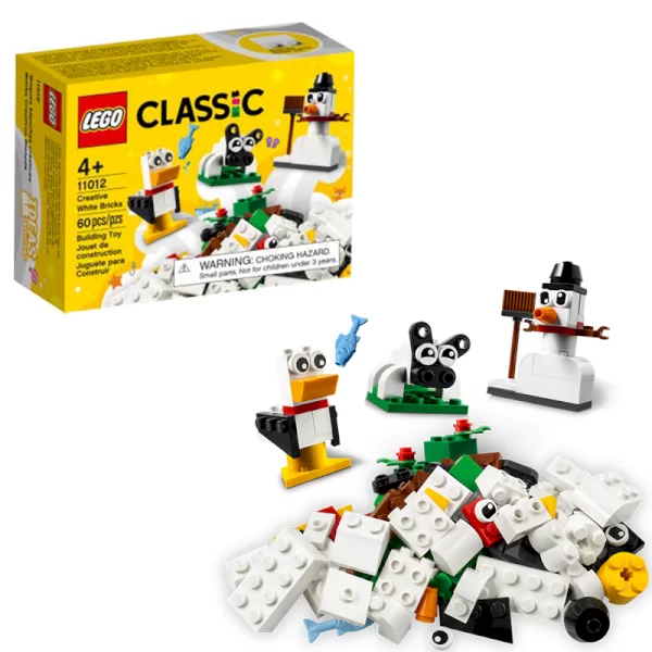 لگو کلاسیک 60 قطعه مدل Classic Creative White Bricks کد 11012