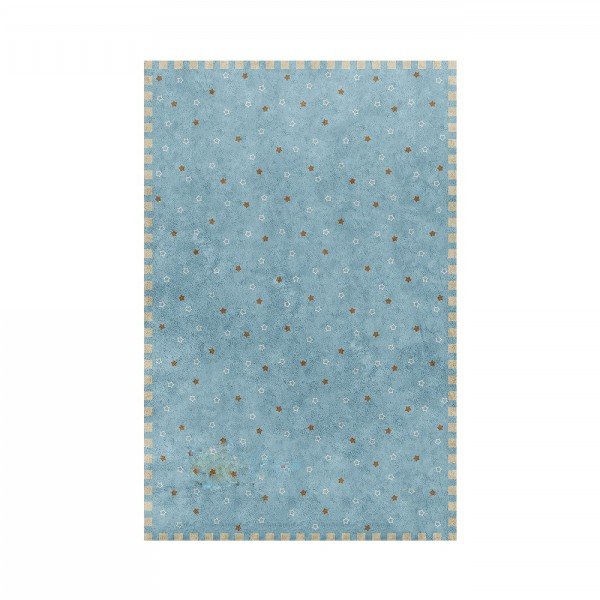 فرش اتاق کودک saint clair طرح ستاره های درخشان آبی کد 90115014