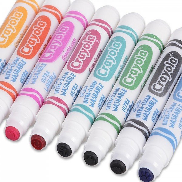 ماژیک قابل شست و شو 8 رنگ (stampers) کودک crayola کد 8129