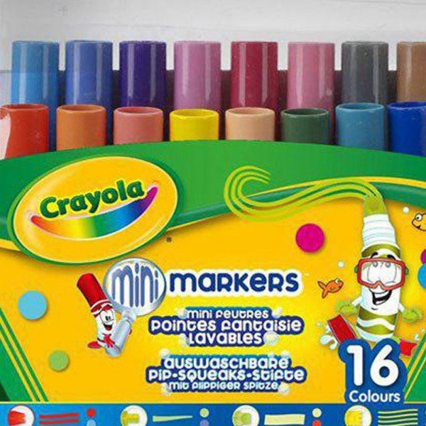 ماژیک قابل شست و شو 16 رنگ کودک crayola کد 8709