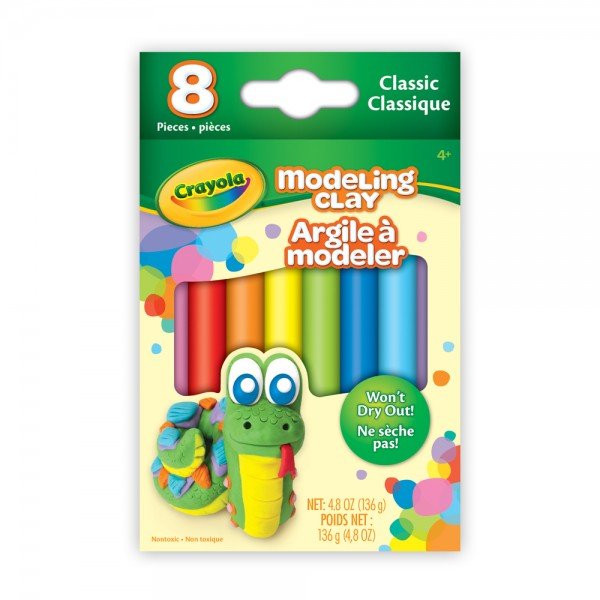پاستل 8 عددی کودک modeling clay pastel crayola کد 0312