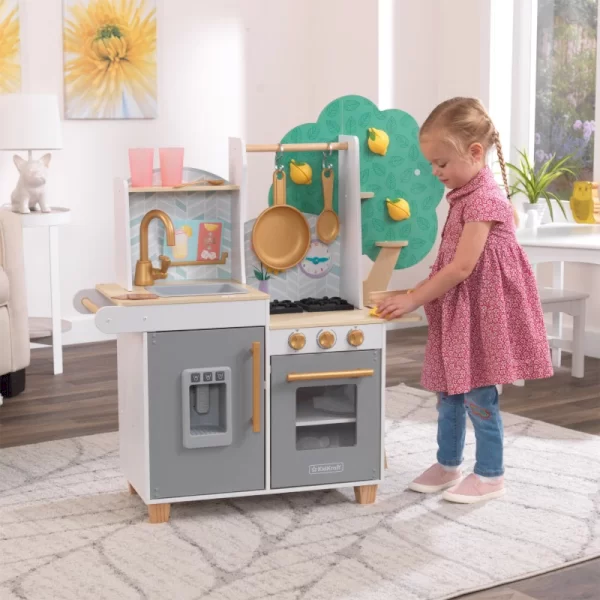 آشپزخانه کودک چوبی Kidkraft مدل Happy Harvest Play Kitchen کد 10160