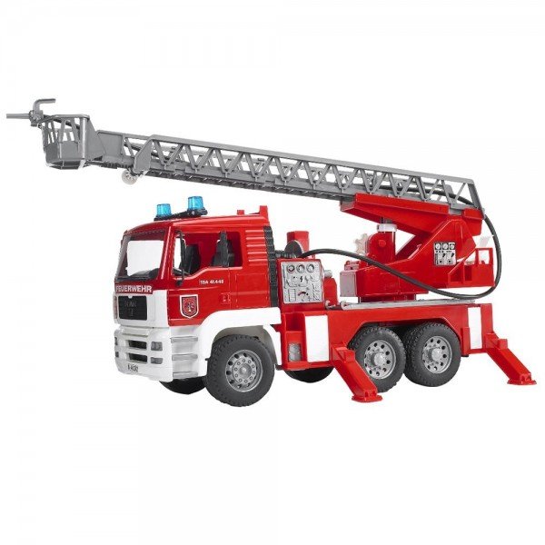 ماشین آتش نشانی با آژیر bruder مدل MAN Fire engine with selwing ladder 02771