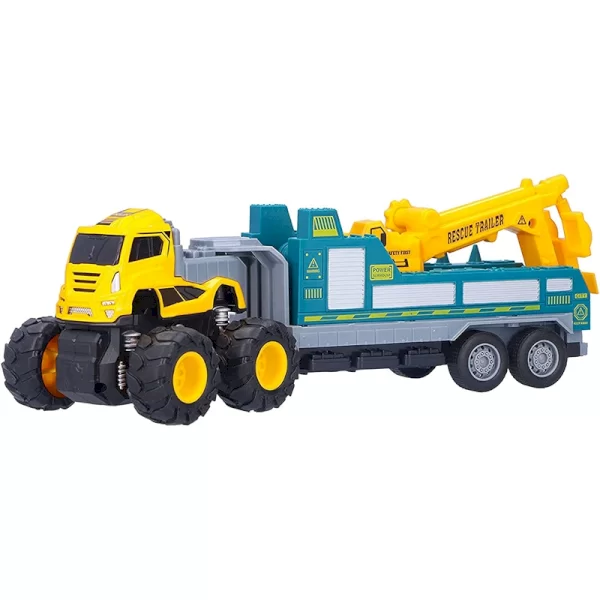 اسباب بازی کامیون جرثقیل قدرتی رنگ زرد کد P/KLX600201/ZA