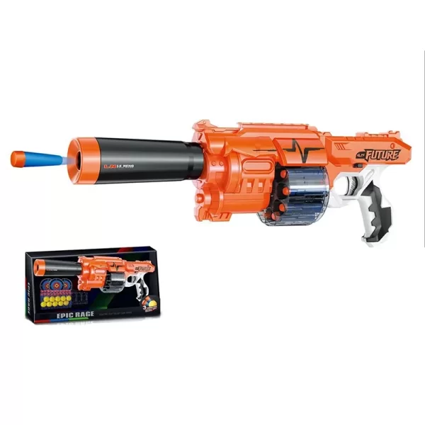 تفنگ اسباب بازی کودک رنگ مشکی نارنجی مدل Epic Rage کد 4394298G9
