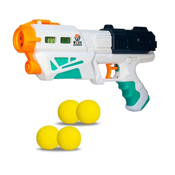 تفنگ اسباب بازی کودک با  آب پاش 2 کاره سورمه ای مدل P/64828/SO