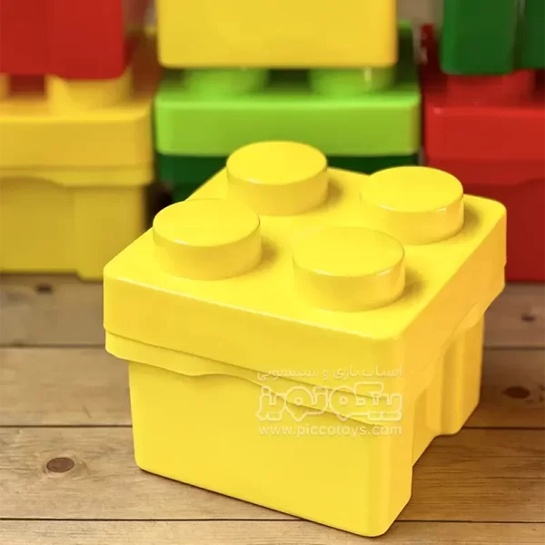 باکس اسباب بازی طرح لگو رنگ زرد کد 4344302