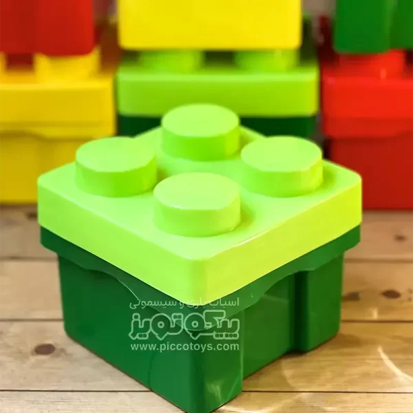 باکس اسباب بازی طرح لگو رنگ سبز کد 4286709
