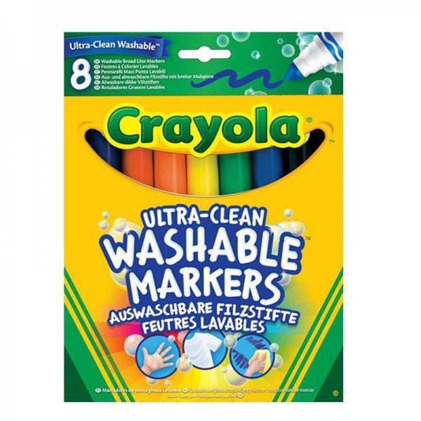 ماژیک 8 عددی قابل شستشو 8328  crayola washable Broad Marker