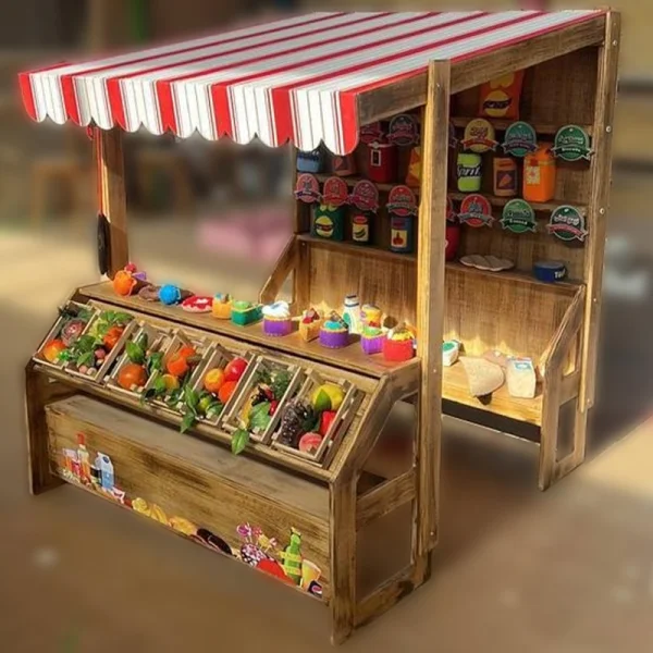 اسباب بازی چوبی میوه فروشی کودک مدل 4490363