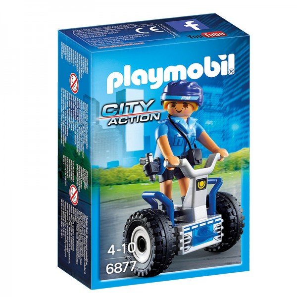 پلی موبيل مدل Policewoman with Balance Racer playmobil 6877