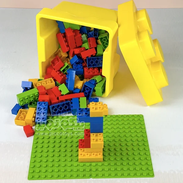 اسباب بازی لگو دوپلو با صفحه و باکس لگو زرد کد PBL03