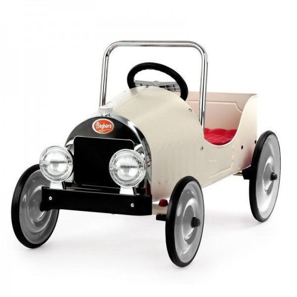 ماشین پدالی فلزی classic pedal car white baghera 1941