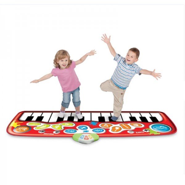 پیانو فرشی موزیکال کودک قرمز مدل winfun 002508