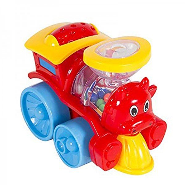 قطار کوچک قرمز نشکن hulie toys 706