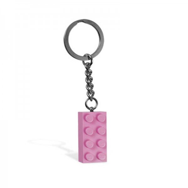 جا کلیدی لگو stud pink 2x4 Key Chain lego 852273