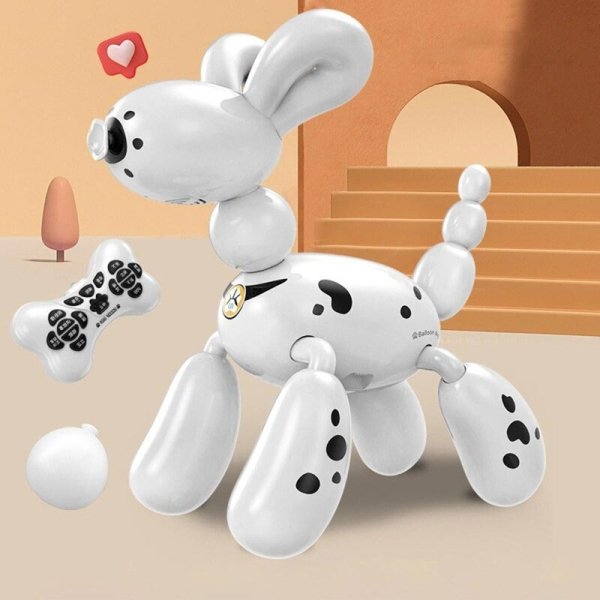 اسباب بازی سگ رباتیک بادکنکی سفید کد P/K32/SE