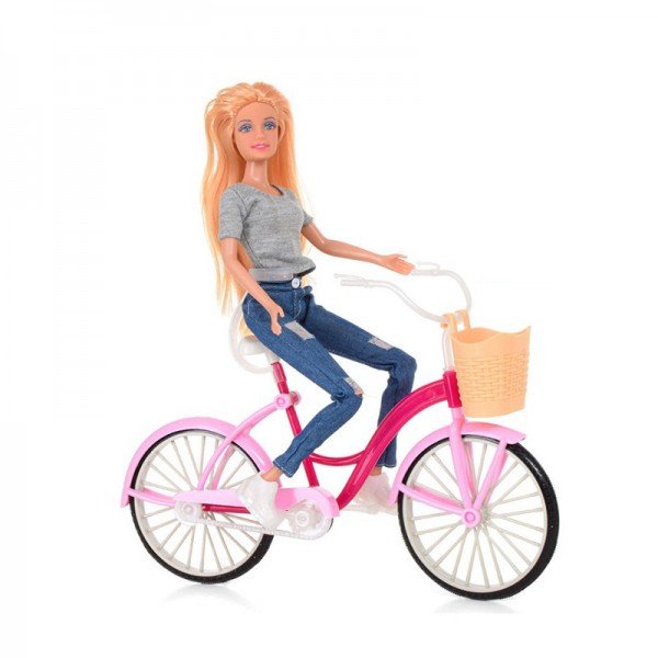 عروسک دفا با دوچرخه (تیشرت توسی) مدل 8361