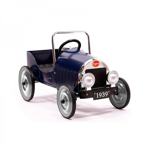 ماشین پدالی فلزی classic pedal car blue baghera 1933